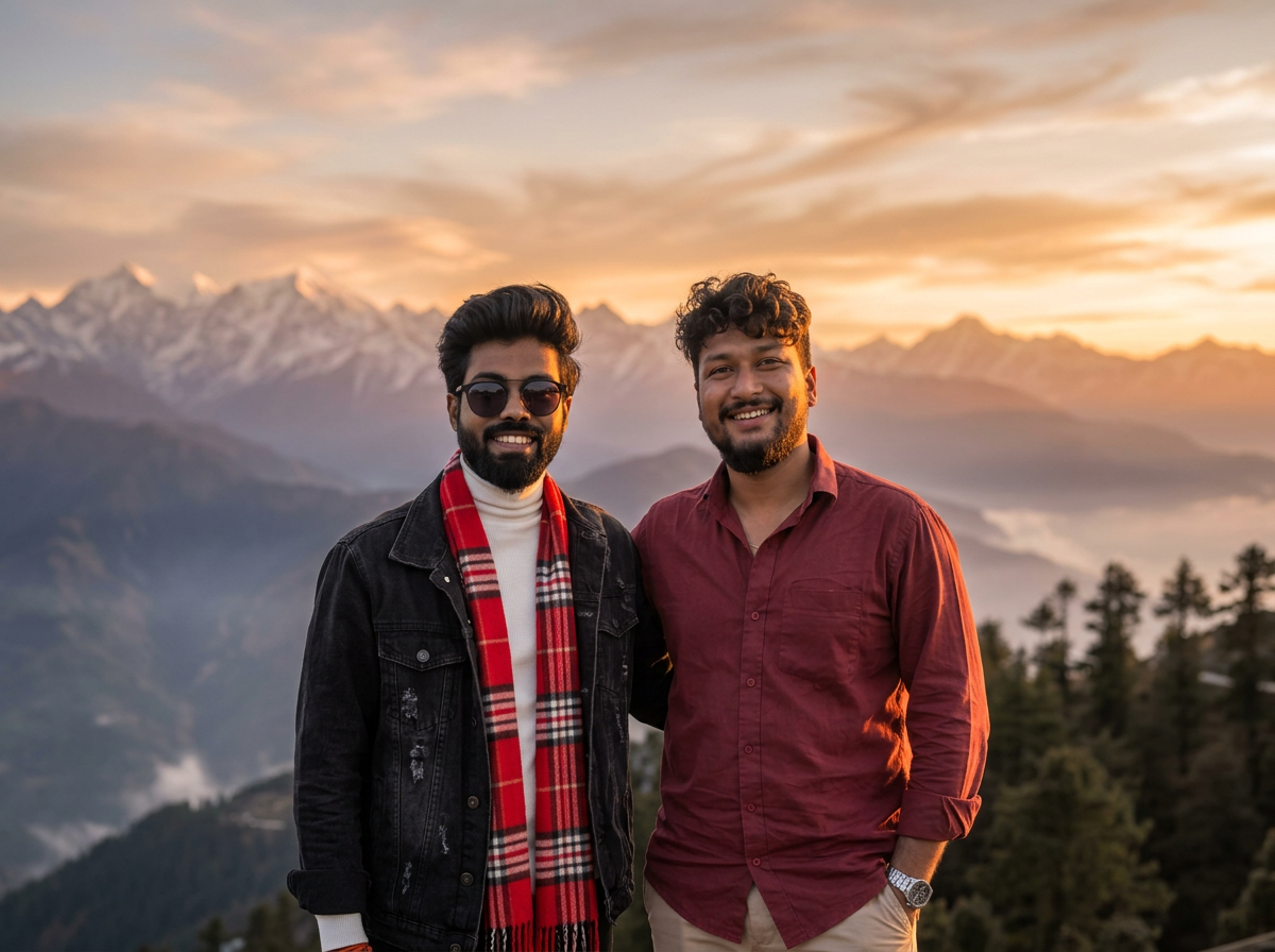 #bishal&ratnakar · darjeeling trip